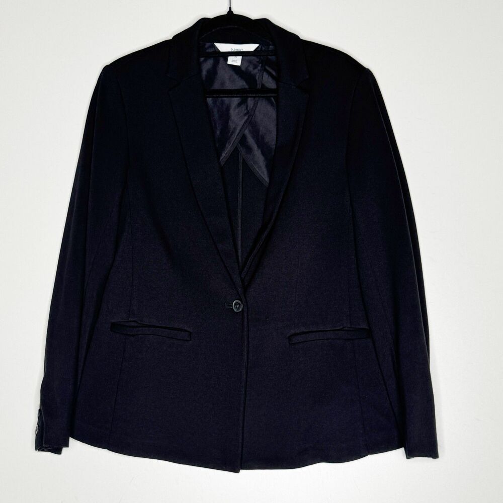 Old Navy Black Classic Ponte-Knit Blazer Women's Size XS